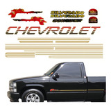 Adesivo Emblema Chevy Silverado Conquest 99 Faixa Lateral