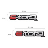Adesivo Emblema E torq Resinado Fiat Idea Linea Punto