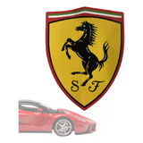 Adesivo Emblema Escudo Ferrari 17x13 Cm