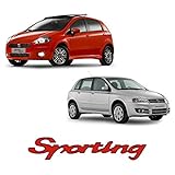 Adesivo Emblema Sporting Resinado Fiat Punto