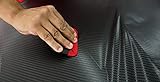 Adesivo Envelopamento Automotivo Fibra De Carbono 3D Preto 3mts