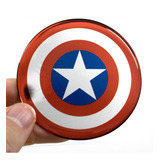 Adesivo Escudo Capitão América 3d Resinado