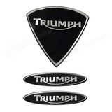 Adesivo Escudo Emblema 3d Tanque Capacete Bau Moto Triumph