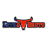 Adesivo Estilo Bruto Rodeio Roça Sertanejo Touro Carro 58x17