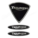 Adesivo Faixa Escudo Emblema 3d Tanque Capacete Moto Triumph