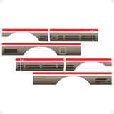 Adesivo Faixa Lateral Ford F 1000 1993 Ss Cabine Simples