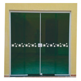 Adesivo Faixa Segurança P Porta Vidro Box Quadrados Branco