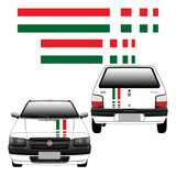 Adesivo Fiat Uno Faixa Capo E Mala Mille Fire Way Imp341