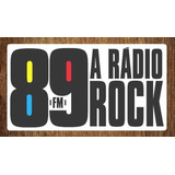 Adesivo Fm 89 Radio Rock 20 Cm