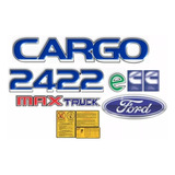 Adesivo Ford Cargo 2422e Max Truck Emblema Caminhão Kit58
