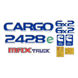 Adesivo Ford Cargo 2428e 6x2 Max Truck Emblema Caminhão 63