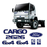 Adesivo Ford Cargo 2626 6x4 Emblema Cummins Caminhão