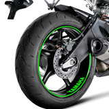 Adesivo Friso Refletivo Roda Moto Yamaha Mt 07 Verde
