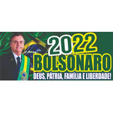 Adesivo Furadinho Bolsonaro 2022 Vidro Carro 70x30cm