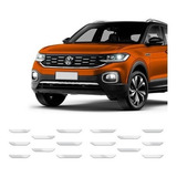 Adesivo Grade T Cross Sense Comfortline Cromado vermelho Cor Cromado