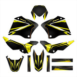 Adesivo Gráfico Moto Bros 0 20mm Moto Cross Trilha Amarelo