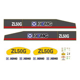 Adesivo Gráfico Pá Carregadeira Xcmg Zl50g Etiquetas Mk
