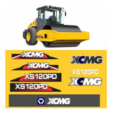 Adesivo Gráfico Rolo Compactador Xcmg Xs120pd Etiqueta Mk