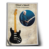 Adesivo Guitarra David Gilmour Stratocaster Auto Colante A3