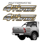 Adesivo Hilux 4x4 Turbo Intercooler Automatic 2006 2007 2008