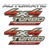 Adesivo Hilux 4x4 Turbo Intercooler Automatic kit 3 Pçs 