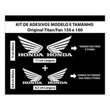 Adesivo Honda Asas Kit Com 2 Unidades Vários Modelos