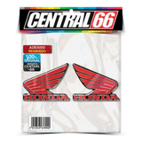 Adesivo Honda Cbr 600f Asa Lateral Tanque Kit Vermelho