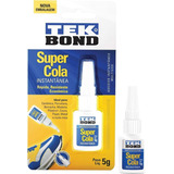 Adesivo Instantâneo 5g Cor Incolor Cola Líquida Tekbond Tekbond 326446 Cor Incolor De 5g
