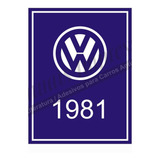 Adesivo Interno Vw 1981 Fusca Brasilia Variant Kombi