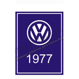 Adesivo Interno Vw Ano 1977 Fusca Kombi Brasilia Variant