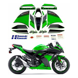 Adesivo Kawasaki Ninja 300 Verde Kit Completo Ninvd Cor Ninja Verde