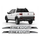 Adesivo Lateral Freedom Fiat Strada Emblema