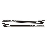 Adesivo Lateral Para Corsa Super Faixa 2 Tuning Esportiva La