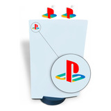 Adesivo Logo Retrô Playstation Console Ps5 C 2 Unidades 