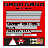 Adesivo Massey Ferguson 5650 Turbo Colheitadeira Kit Mk