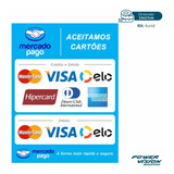 Adesivo Mercado Pago Aceitamos Cartões Crédito Débito