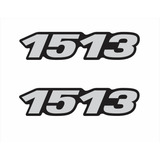 Adesivo Mercedes Benz 1513 Par Emblema Resinado Caminhão 52