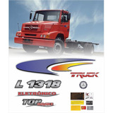Adesivo Mercedes Benz L 1318 Emblema Resinado Truck 18145