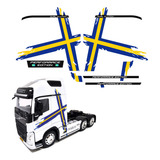 Adesivo Miniatura 1 32 P Volvo Fh Performance Azul Genérico