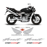Adesivo Moto Honda Cb600f Hornet Faixa Tanque Prata vermelho
