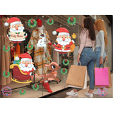 Adesivo Natalino Enfeite Decoração Vitrine Vidro Natal Noel