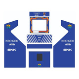 Adesivo Neo Geo Mvs Azul Arcade
