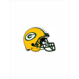 Adesivo Nfl Packers Capacete Futebol Americano Resinado
