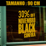 Adesivo Para Black Friday Amarelo novembro 30 Off