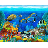 Adesivo Para Porcelanato Liquido Fundo Do Mar 3x3 Metros