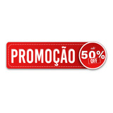 Adesivo Para Vitrine Vidro Promoção 50 100x30cm