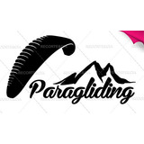 Adesivo Paraglider Parapente Paragliding Proteção Uv 32x16cm