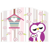 Adesivo Parede Decorativo Infantil Coruja Quarto Cor Colorido