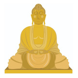 Adesivo Parede Meditação Buda Budismo Yoga