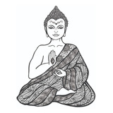 Adesivo Parede Meditação Buda Budismo Yoga